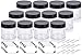 1 oz / 30 ml Clear Thick Wall Travel Refillable Jar (12 pack) Samples, Balms, Makeup and Cosmetics, Salves