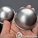 CHAWOORIM Bath Bomb Ball Molds Bath Fizzies Stainless Steel Molds 2pieces Per 1set