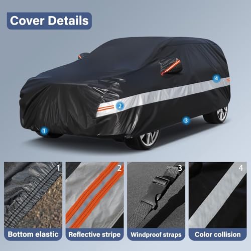 Holthly SUV Car Cover Fit for Range Rover Sport (2013-2026) 10 Layers Full Tarpaulin 100% Waterproof Dust Wind Rain UV Protection