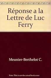 Réponse à la lettre de Luc Ferry