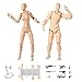 Action Figure Model,Tulas Human Mannequin male/female Set with Model Gun and Sword, Different Gestures,Special Display Base, Suitable for Sketching, Painting, Drawing, Artist, Cartoon Figures Action.