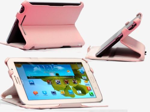 Samsung Galaxy Note 8.0 GT-N5100 Multi Stand Faux Leather Case/Cover with Handstrap by MiTAB (Pink)
