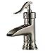 Rozin Single Lever Waterfall Spout Bathroom Basin Faucet Vessle Sink Mixer Tap Brushed Nickel