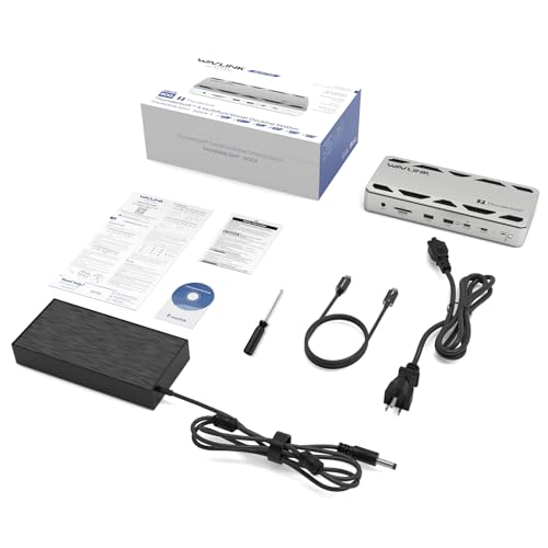 WAVLINK Intel Certified Thunderbolt 5 Dock, 12-in-1 TB5 Docking Station with 120Gbps Max Transfer, 140W PD, 2.5G Ethernet, 4X USB-A 3.2 Gen 2, SD4.0, for Windows 11/Mac OS 14.6 or Later TB5/4 Laptops