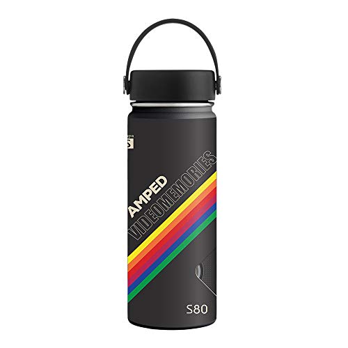 MightySkins Skin Compatible with Hydro Flask 18 oz. Wide Mouth - Video Memories…