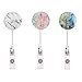 Aunyn Badge Reel, Retractable Reel Holder Reel with Alligator Clip (Marble)