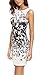 Floerns Women's Sleeveless Floral Work Party Cocktail Bodycon Dress 3-Grey M