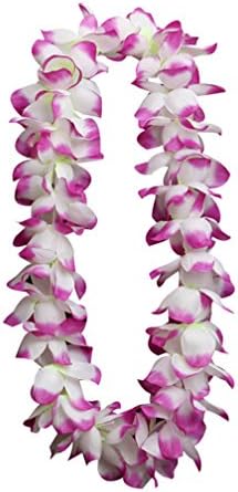 Yasong Hawaiian Beach Lei Hula Girl Party Flower Garland Fancy Dress Up Costume(7 colors)