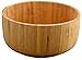 Wooden Bowl Set 2 Piece Bamboo Bowls Versatile Usage Great For Salad Soup Cereal Fruits Nuts Food Side Dishes - Decorative Modern Serving Bowls For Home & Kitchen Eco Friendly & Biodegradable (Round)