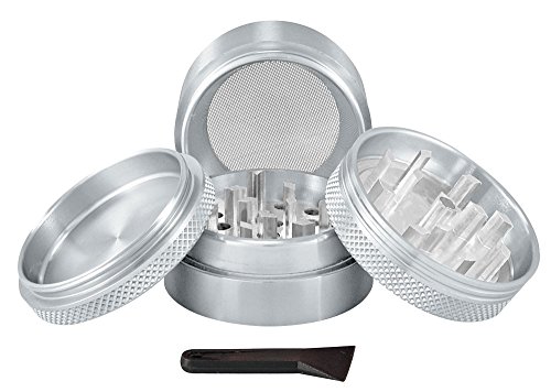 Sharp Stone Official Authentic Medium 4 Piece Grinder Hard Top 2.2 Inches Brown - Thumbnail 2