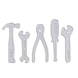 Bottone DIY Metal Cutting Dies Stencil Template Mould for DIY Scrapbook Embossing Album Paper Card Craft Decoration (Wrench Kit)