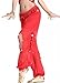 ZLTdream Women's Belly Dance Coins Lantern Pants Red
