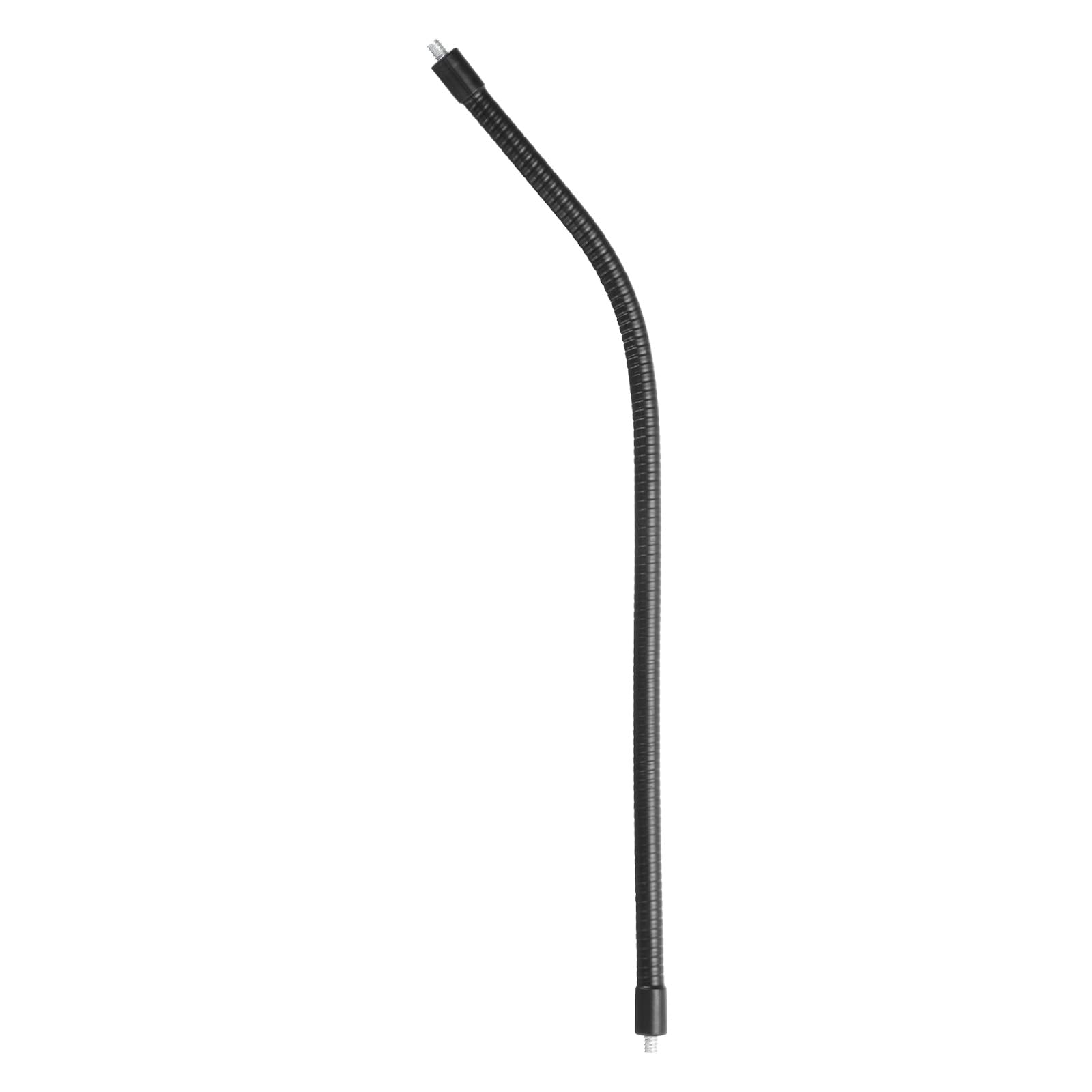 PATIKIL 16" Gooseneck, 1/4"-20 Male to Male Thread Metal Universal Hose Flexible Arm Gooseneck Tube Extension Holder for Action Camera, Phone, Microphone, Black