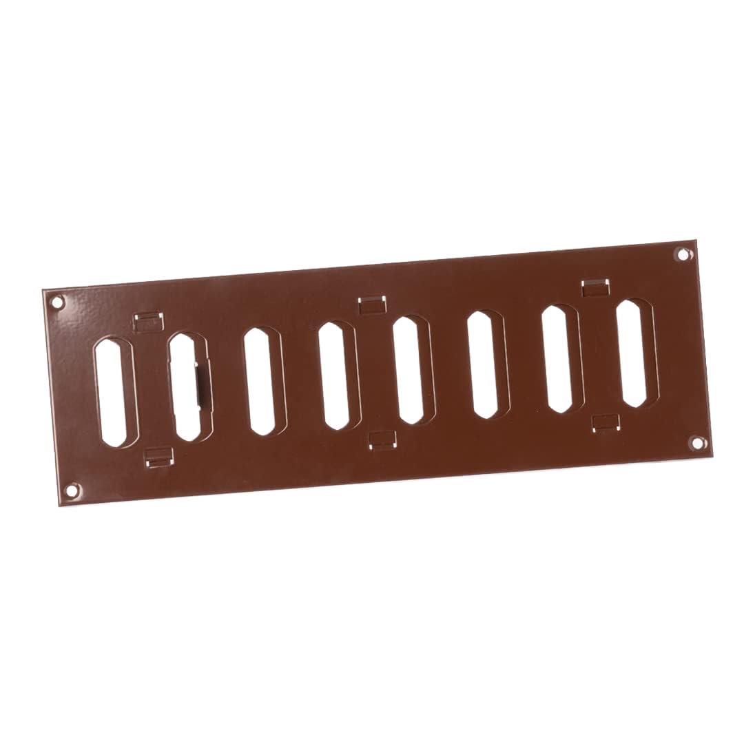 300x100mm (12x4") Sliding Grille Made of Sheet Steel, Brown, Ventilation Grille, Made by EUROPLAST
