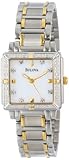 Bulova Women's 98R112 Diamond Accented Two-Tone Stainless Steel Bracelet Watch