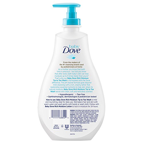 Baby Dove Tip to Toe Wash, Rich Moisture 20 oz