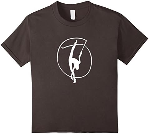 Kids Rhythmic Gymnastics With Ribbon, Gymnast Novelty T-Shirt 12 Asphalt