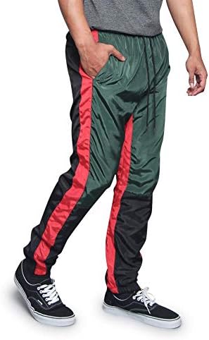 striped drawstring track pants