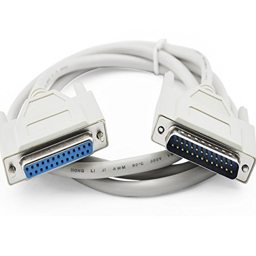 DB25 25Pin 25 Pin Parallel Male to Female LPT Printer DB25 M-F Cable 4.6ft