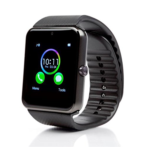 Montre Connectée,Willful Bluetooth Smartwatch Montre Sport Carte Sim de Soutien et Carte de TF Caméra avec Podomètre,Sommeil,Calories pour Samsung Sony Huawei Android pour Femme Homme Enfant Noir