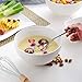 MALACASA Salad/Soup Bowls, 68 OZ Porcelain White Salad Pasta Bowls Ramen Bowls, Large Serving Bowls Dish Set for Dessert, Salad, Pasta, Oatmeal and More, Set of 3, Series Regular