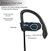 UCero Waterproof Bluetooth Sports 4.1 Headphones Wireless Earhook in Ear Earphones with Mic and APT-X Secure Fit Running,Cycling,Hiking for iPhone 7,7Plus,Samsung S6 and Other Devices(Black-Blue)