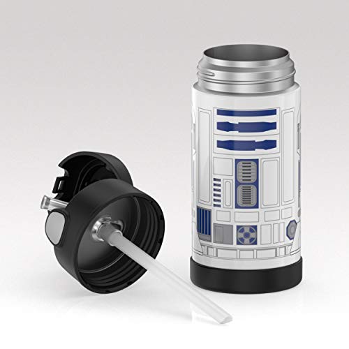 THERMOS FUNTAINER 12 Ounce Stainless Steel Vacuum Insulated Kids Straw