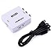 HDE HDMI to RCA Converter 1080p HDMI to AV 3RCA Composite Audio Video A/V CVBS Adapter Support PAL/NTSC with USB Power Cable