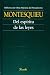 DEL ESPIRITU DE LAS LEYES (Obras Maestras Pensamiento)