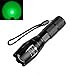 BESTSUN Green LED Light 350 Yards Focus Adjustable Tactical Flashlight with Pressure Switch, Scope Mount & Rail Mount, 18650 Rechargeable Battery, Charger for Coyote Predator Varmint Hunting