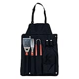 Fine Life BBQ Apron With 7-Piece Utensil Set