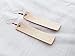 Rose Gold Earrings/Metallic Leather Earrings/FREE SHIPPING/Joanna Gaines/Lightweight/Minimal/Simple Bar/Medium / 2