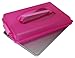 G & S Metal Products Co OvenStuff Non-Stick Cake and Cookie Baking Pan with Cover and Handles, 15.5'' x 10.5'', Pink