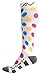 A-Swift Compression Socks for Women and Men Polka Dot, Medium
