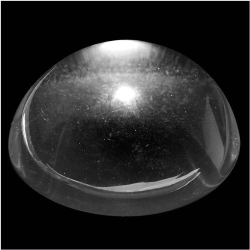 Clear Glass Cabochon Round High Dome Crystal Magnify Bead 50mm (1)