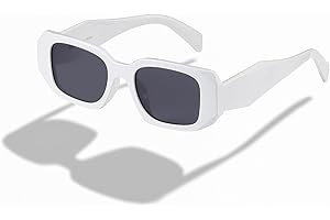 kimorn Rectangle Sunglasses for Women Men Trendy Retro Trendy Sun Glasses 90’s Vintage Square Frame K1307