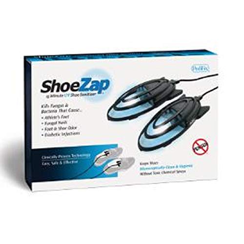ShoeZap Clinically Proven Germicidal Light Technology 15 Minute UV (Ultraviolet) Shoe Sanitizer that Kills Odor