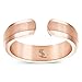 Smarter LifeStyle Elegant Titanium Magnetic Ring for Men and Women - Magnetic Titanium Ring (Rose Gold | Size: 07)