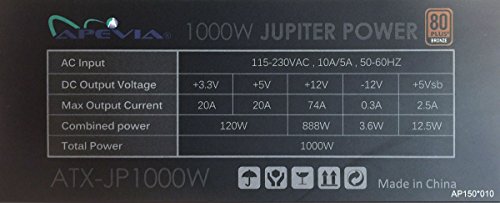 Apevia-ATX-JP1000W-Jupiter-1000W-80-Plus-Bronze-Certified-Active-PFC-High-Performance-ATX-Gaming-Power-Supply-Support-DualQuad-Core-CPUs-SLICrossfireHaswell--Quiet-Best-Value