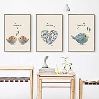 Simple Nordic Sweet Bird Sweet Home A4 Canvas Painting Art Print Poster Picture Wall Decoration Modern Home Decor 50x70cm No Frame Kk1 Buy Online At Best Price In Uae Amazon Ae