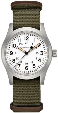 Amazon.com: Hamilton Khaki Field Khaki Quartz Men's Watch, 33mm