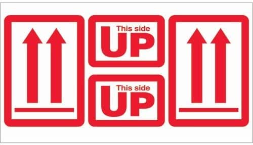 Amazon.com : 5" x 9" " This Side Up" Label (DL1890) Category: Shipping Labels and Tags ...
