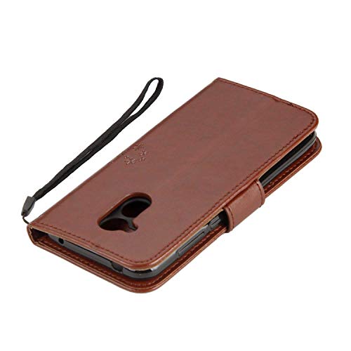 Huawei Honor 6A Case, The Grafu Shockproof Leather Wallet Cover, Premium Magnetic Fip Case with Kickstand and Card Slots for Huawei Honor 6A, Brown - Thumbnail 3