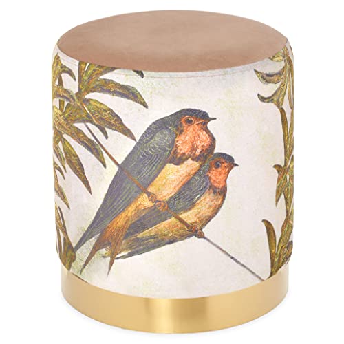 Deco Mex SH21SO2008 Lovely Birds H.38 D.32cm mehrfarbiger Hocker