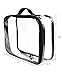 JAVOedge (2 PACK Large Bag Clear PVC Cosmetic Makeup Organizer, Travel Toiletry Bag