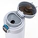 Tiger MMJ-A048 WW Vacuum Insulated Stainless Steel Travel Mug with Flip Open Lid, Double Wall, 16 Oz, Snow White