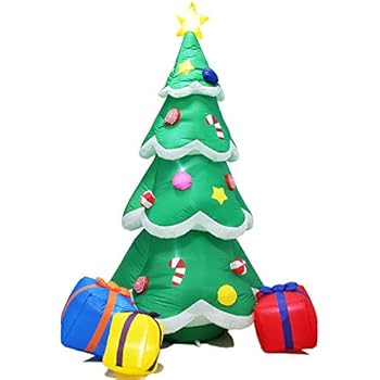 Amazon Com Poptrend Inflatable Christmas Decorations 7 Foot