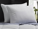 SOFT Exquisite Hotel Luxury Plush Down-Alternative Pillows 2-Pack, Queen Size, Gel-Fiber Filled, Hypoallergenic, Peachy Soft Microfiber Gusseted shell - SOFT Density, Ideal For Stomach Sleepers