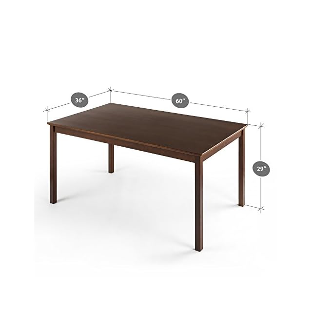 Zinus Juliet Espresso Wood Large Dining Table / Table Only LAVORIST