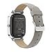 ASUS ZenWatch 2 Silver with Beige Leather Strap 37mm Smart Watch with Quick Charge Battery, 4GB Storage, 1.45-inch AMOLED Gorilla Glass 3 TouchScreen, IP67 Water Resistant (International Version)